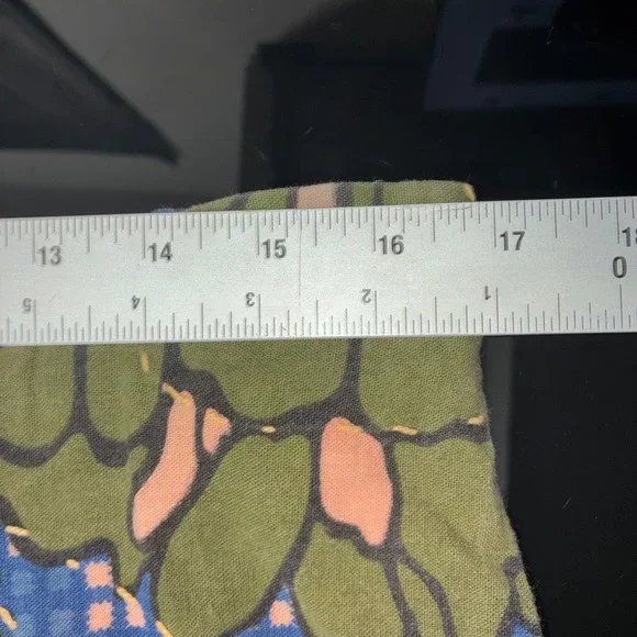 Sacred Threads Midi Skirt Handkerchief Hem Patchwork Boho Hippie Artsy Womens XL - Picture 9 of 10